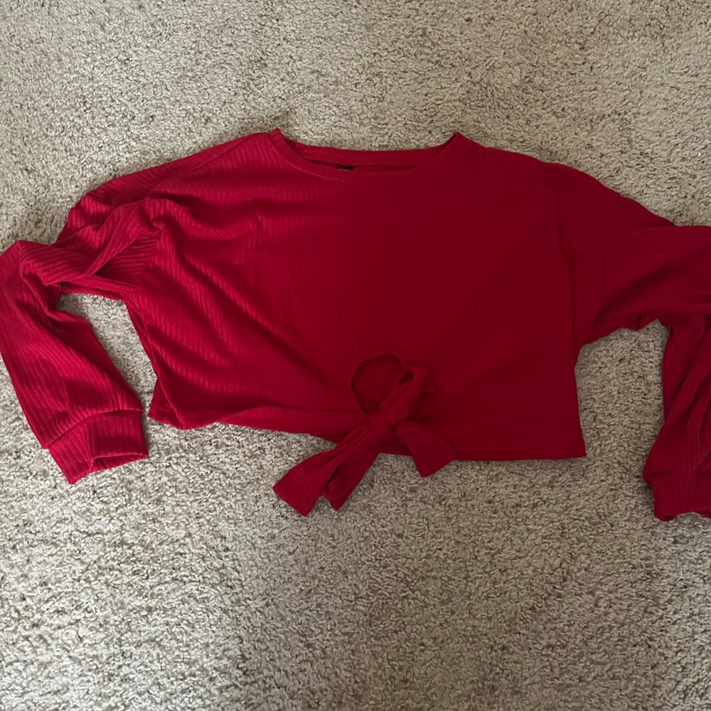 SHEIN Red Crop Top